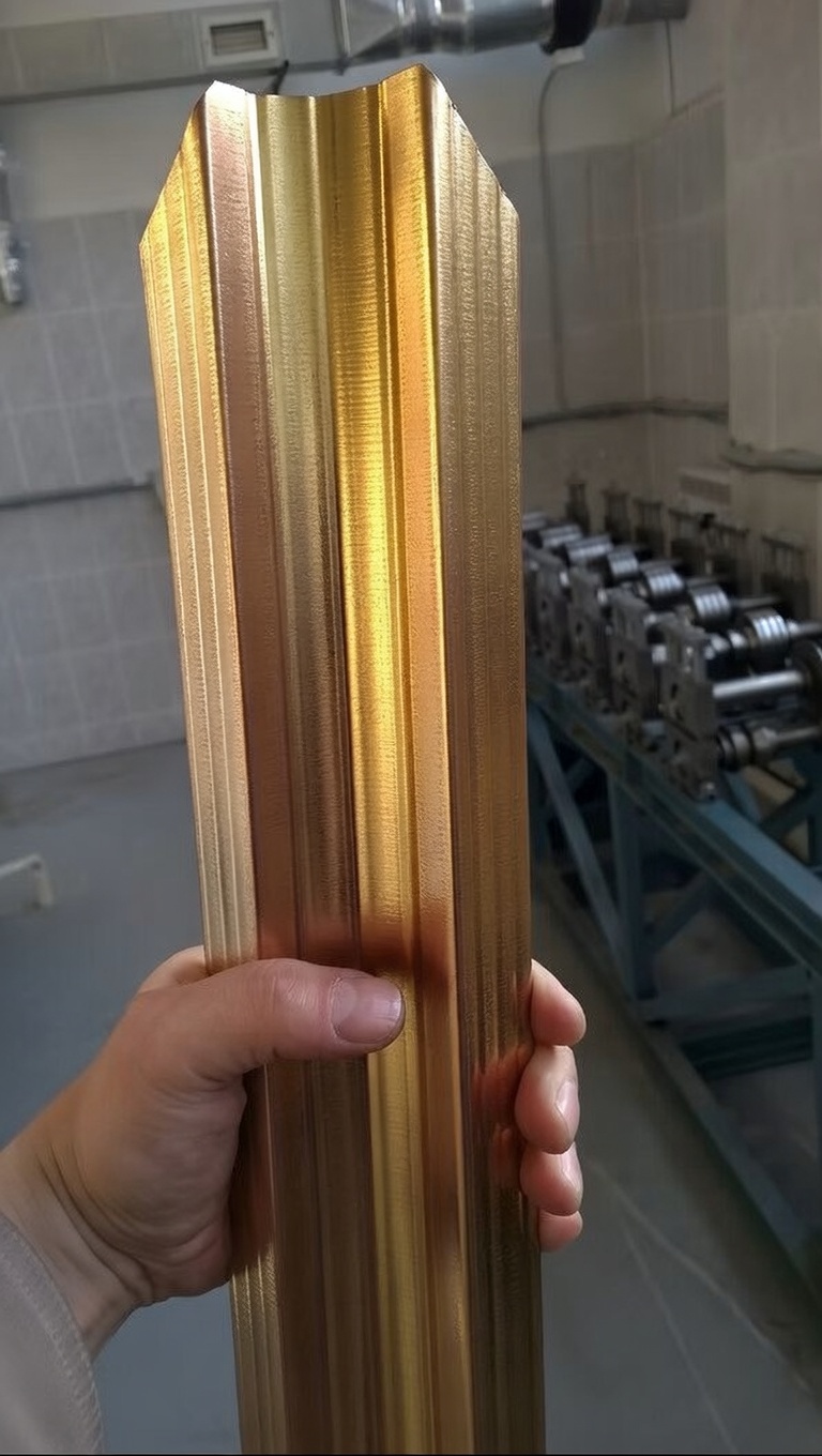 Штакетник золотого цвета